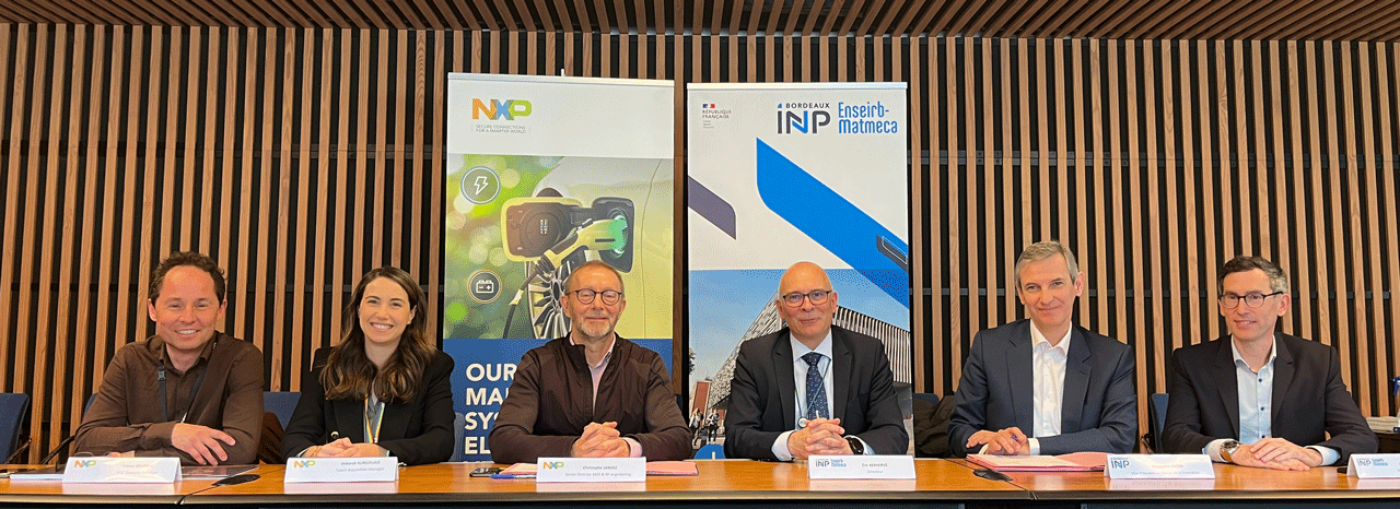 Signature d'une convention de partenariat NXP - ENSEIRB-MATMECA