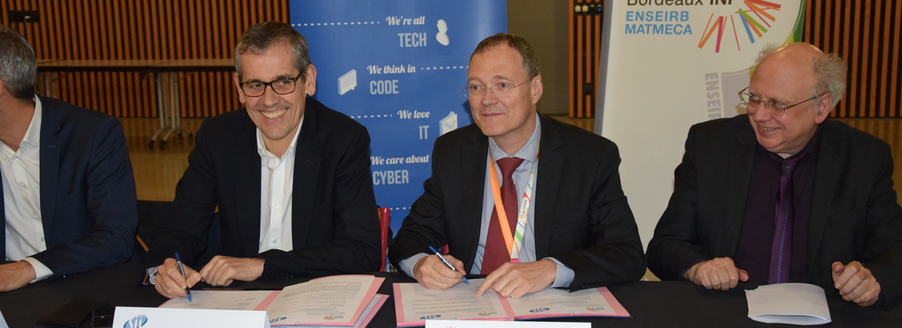 Signature d'un accord de partenariat SII Sud-Ouest - ENSEIRB-MATMECA Signature d'un accord de partenariat SII Sud-Ouest - ENSEIRB-MATMECA