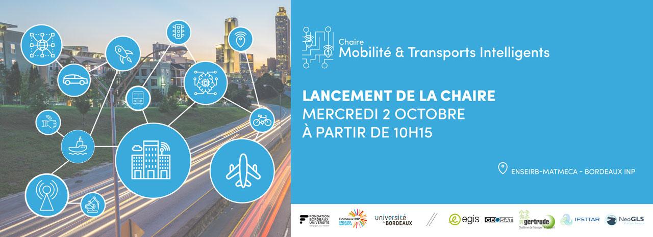 Lancement de la chaire Mobilité et Transports Intelligents