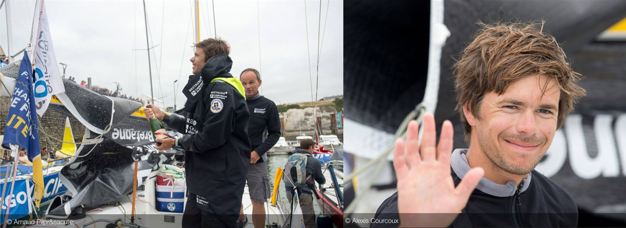 Sébastien Simon, promo 2014, 4e au classement général de la Solitaire Urgo Le Figaro Sébastien Simon, promo 2014, 4e au classement général de la Solitaire Urgo Le Figaro