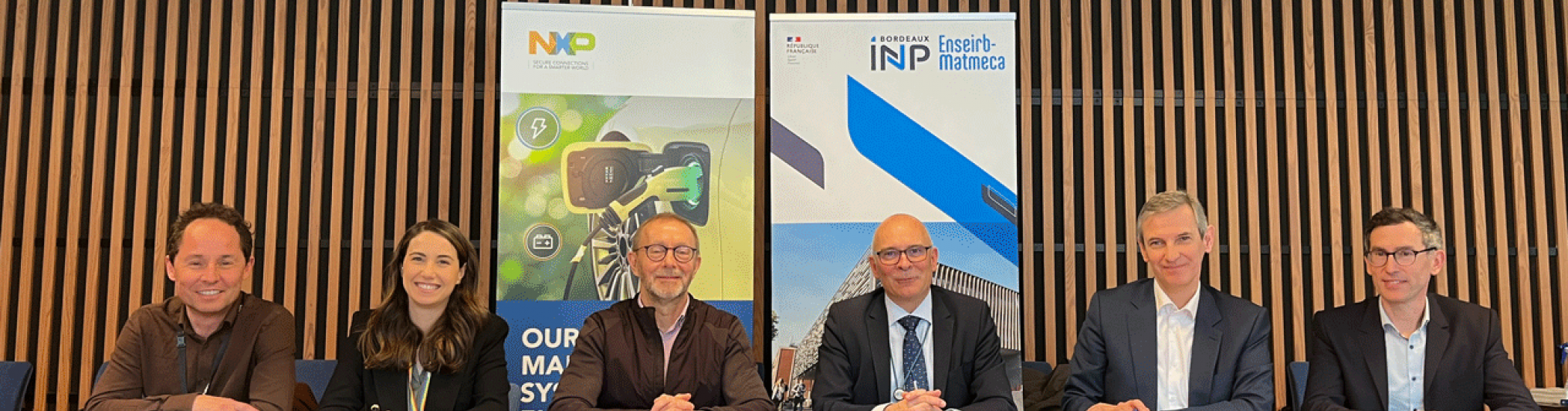 Signature d'une convention de partenariat NXP - ENSEIRB-MATMECA