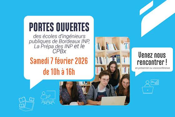 Journée Portes ouvertes 2026 de l'ENSEIRB-MATMECA