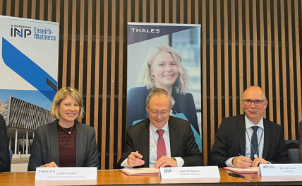 Signature d'une convention de partenariat Thales - ENSEIRB-MATMECA